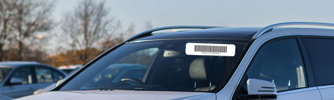 RFID vehicle windshield tags Tamper Evident
